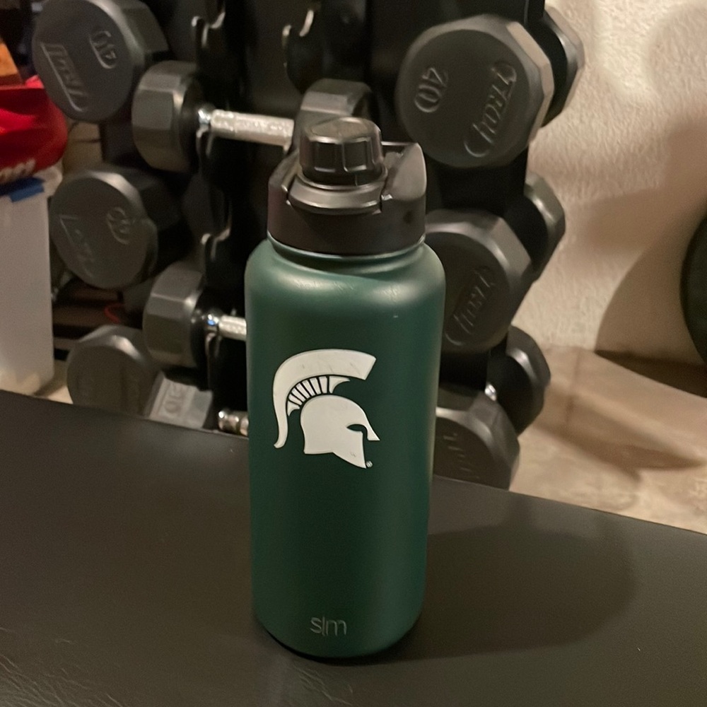 MSU simple modern water bottle